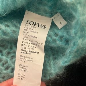 Loewe blue sweater, mohair, S, authentic